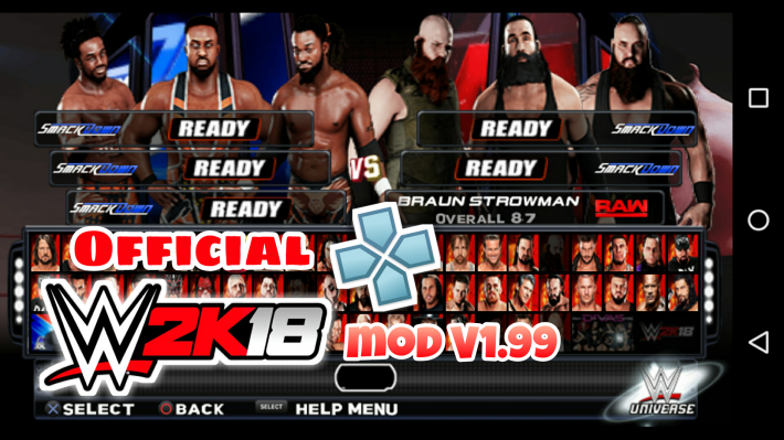 official wwe 2k18 game