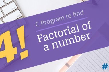 factorial program in c