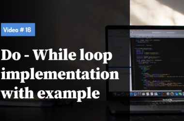 do while loop example